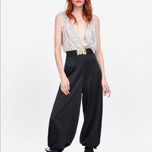 BNWOT ZARA SEQUIN BODYSUIT